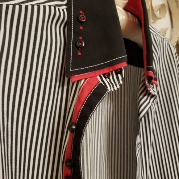 Vintage Italian Arco Baleno button down shirt sz L - Picture 9 of 13